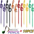 Cheap 10pcs Funny Music Pencil Free Shipping Color Plastic Graphite Pencil 2023 School Supplies