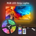 LED Strip Lights Smart Home TV PC USB IR Remote Control Backlight RGB LED Light Kit For TV Box
