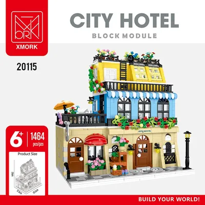 Mork 20113-20115 städtische Straßen ansicht Serie moc modulare Architektur Bausteine Ziegel Kinder Bildung Spielzeug Jungen Geschenke Image