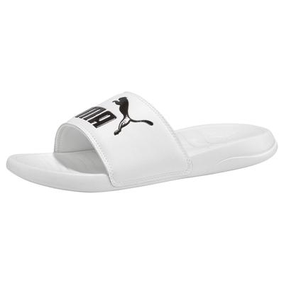 Badesandale PUMA "POPCAT 20", Gr. 47, weiß (puma weiß, puma schwarz), Synthetik, sportlich, Schuhe Image