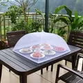 Foldable Food Mesh Cover Fly Anti Mosquito Pop-Up Food Cover Umbrella Meal Vegetable Fruit