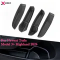 Side Door Box For Newest Tesla Model 3+ Highland 2024 Door Storage Organizer TPE Front Rear Door