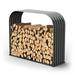 Heavy-Duty Firewood Rack Galvanized Steel Firewood Storage Shed