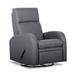 Manual Glider Swivel Recliner (Swiveling 360 Degrees) Multi-Functional Home Swivel Reclining Chair w/Long Handle & Safety Locks