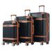 Luggage 3 Piece Set ABS Expandable Hardshell Double Spinner 8 Wheels Suitcase with TSA Lock Lightweight and Corner Protection