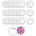 ckepdyeh 3 Inch Acrylic Button Pins Clear Plastic Button Badges Pin Craft Button with Pin Blank Pins Photo Buttons Pin 25 Pack