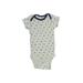 Gerber Short Sleeve Onesie: Blue Print Bottoms - Size 3-6 Month