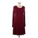 Old Navy Casual Dress - Fit & Flare: Burgundy Solid Dresses - Women's Size Medium