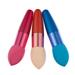 FRCOLOR 3PC Corner Cut Water Droplet Shaped Women Cosmetic Liquid Cream Foundation Concealer Sponge Lollipop Brush (Random Color)