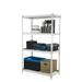 Pachira 36 W x 18 D x 60 H 4-Shelf Steel Shelving White