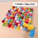 TETOU Cat Toy Balls Interactive Training and Playing Cat Toys Creative Kittens Mini Plush Ball with Holder Set