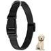Adjustable Dog Collar Black Nylon Dog Collar Martingale Collar for Dogs with Quick Release Buckle Classic Pet Collar for Small Medium Large Dogs (Medium 1 Pack Black)