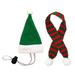 Chicken Pets Lizard Guinea Pigs Christmas Sets Christmas Hat Scarf Decorated Cute Drag