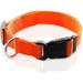 Adjustable Nylon Dog Collar Durable pet Collar 1 Inch 3/4 Inch 5/8 Inch Wide for Large Medium Small Dogs (L(1 x 16-23 ) Orange)