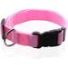 Adjustable Nylon Dog Collar Durable pet Collar 1 Inch 3/4 Inch 5/8 Inch Wide for Large Medium Small Dogs (S( 5/8 x 11-16 ) Pink)