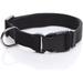 Adjustable Nylon Dog Collar Durable pet Collar 1 Inch 3/4 Inch 5/8 Inch Wide for Large Medium Small Dogs(5/8 Inch Black)