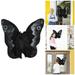 Brenberke Gothic Moth Plushie Stuffed Animals Plush Toy With Red Eyes Medieval Vintage Evil Goth Moth Stuffed Dolls For Gothic Lovers Home Bedroom Decor 13.78*15.75inch