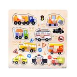 Toys Clearance 2023! CWCWFHZH 9 Piece Wooden Transportation Puzzle Early Learning Baby Kids Toys B Puzzles