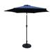 8.8 feet Outdoor Aluminum Patio Umbrella Patio Umbrella Market Umbrella - Navy Blue