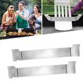 2pack Griddle Spatula Holder Design Stainless Steel Grill Barbecue Tool Rack Griddle Accessories For Flat Top Griddle And Other Grill Griddles