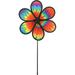 In the Breeze 2631 â€” 12-inch Tie Dye Daze Flower Spinner â€” Mesmerizing Colorful Wind Spinner for Yards and Gardens