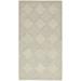 Nourison Easy Care 24x48 Rectangle Fabric Area Rug in Earthy Cream