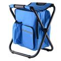 Foldable Fishing Chair Stool with Cooler Bag - Ideal for Camping Hiking and