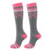ASFGIMUJ 6 Pairs Womens Socks Warm UniColorful Ribbon Sports Running Compression Socks | Cancer Awareness Day
