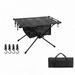 Walmeck Folding Table Multifunction Portable Aluminum Alloy Table for BBQ Picnic and Camping