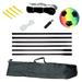 Walmeck Beach Volleyball Net Football Net Badminton Net with Stand Package Bag Portable Sports Net for Backyard Outdoor