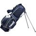 Dbot5 Sound Buddah Golf Stand Bag for Men & Women - Lightweight Design with 8 Pockets (Black/White)