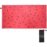 SKYSONIC Beach Towels 30 x60 Hand-Drawn Red Watermelon Camping Towels Sand Free Beach Towel Large Beach Towels Quick Dry Bath Travel Towels Pool Yoga Beach Mat for Men Women