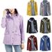 Women s Long Sleeve Windbreaker Hooded Lightweight Jacket Active Outdoor Raincoat Raincoat Women Waterproof Long Hooded Trench Coats Lined Windbreaker Travel Jacket S-3XL