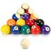 Tomshoo Durable Synthetic Resin Pool Ball Set Complete 16 Ball Set Standard Size Impact Resistant