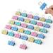Holzlrgus 24 pcs Binder Clip Colorful 1.25 Inch Paper Clamps Metal Paper Binder Clips Binder Office Clips for Filing Products Home Office Supplies School and Kitchen