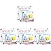 Oahisha 4pcs 10 x 10 in Dry Erase Board Double Sided Desktop Standing White Board Tabletop Message Board Reminder for School Home Office