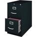 xrboomlife 60653 2-Drawer Vertical File W/ Lock 15-Inch X25-Inch X28-3/8-Inch Black