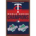MLB Minnesota Twins - Champions 23 Wall Poster 22.375 x 34 Framed