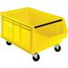 Quantum Storage Systems 603167YL Mobile Magnum Plastic Stacking Bin Yellow - 16.5 x 18 x 11 in.