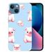 MAXPRESS for iPhone 15 Case Women Girls Cute Pig Pattern Funny Cartoon Animal Design Transparent Soft Protective Clear Case Compatible for iPhone 15 6.1 inch (Cute Pig)
