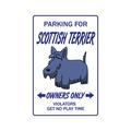 Scottish Terrier Novelty Sign | Indoor/Outdoor | Funny Home DÃ©cor for Garages Living Rooms Bedroom Offices | SignMission Vet Breeder Kennel Groomer Sign Wall Plaque Decoration