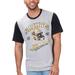 Men's G-III Sports by Carl Banks Gray New Orleans Saints Black Label T-Shirt
