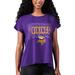 Women's MSX by Michael Strahan Purple Minnesota Vikings Abigail Back Slit T-Shirt