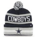 Men's '47 Navy Dallas Cowboys Bering Cuffed Knit Hat with Pom