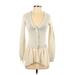 Central Park West Pullover Sweater: Ivory Solid Tops - Women's Size X-Small