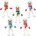 Stretchy Snowmen (Pack of 10) 5 assorted colours - Blue, Green, Red, Purple & Pink