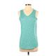 Lands' End Sport Active Tank Top: Teal Activewear - Women's Size Small