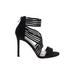Jessica Simpson Heels: Black Shoes - Women's Size 8 1/2 - Open Toe