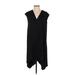 RACHEL Rachel Roy Casual Dress - Shift V-Neck Sleeveless: Black Solid Dresses - Women's Size X-Small