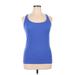 Lane Bryant Tank Top Blue Halter Tops - Women's Size 14 Plus